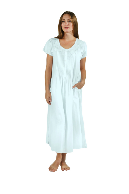 2X Light Blue La Cera Nightgown