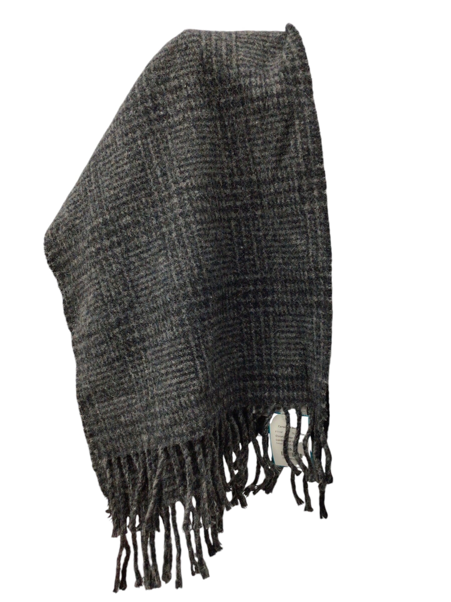 Christian Dior Gray Lambs Wool Scarf