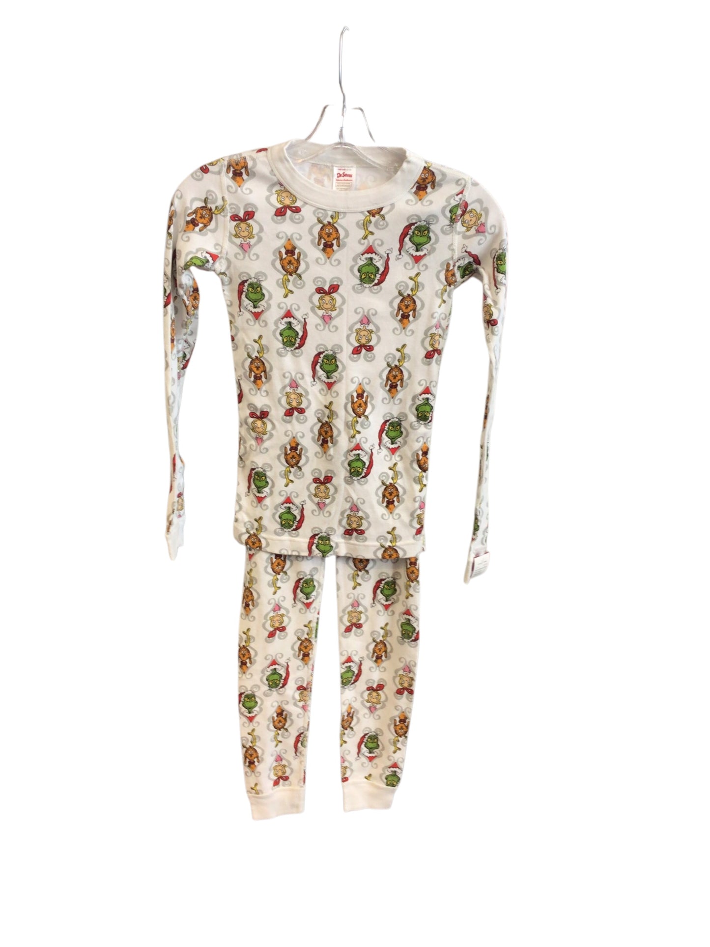Size 10 White Dr. Seuss Grinch Hanna Andersson PJ's