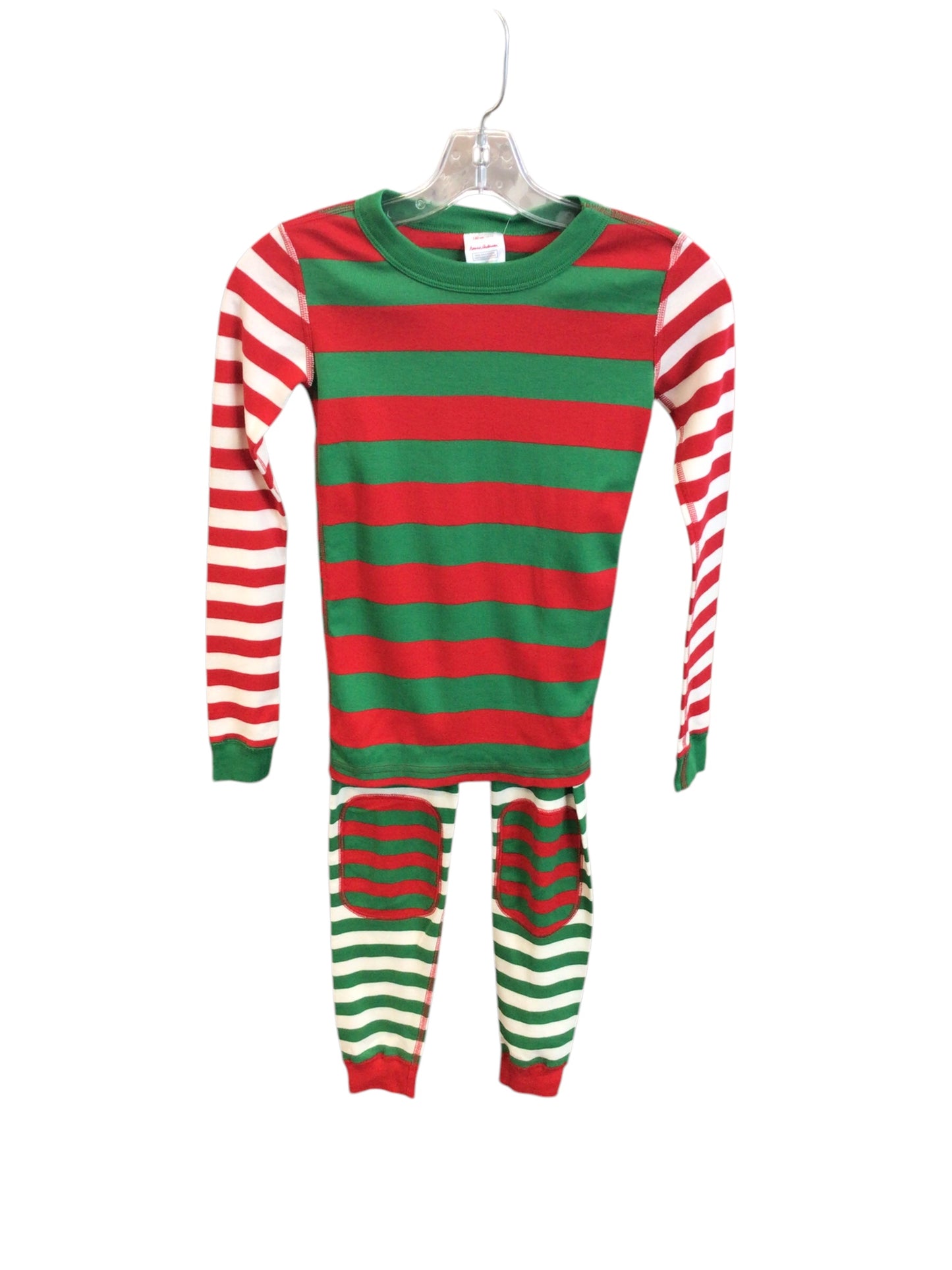 NEW Size 10 Red& Green Striped Hanna Andersson PJ's