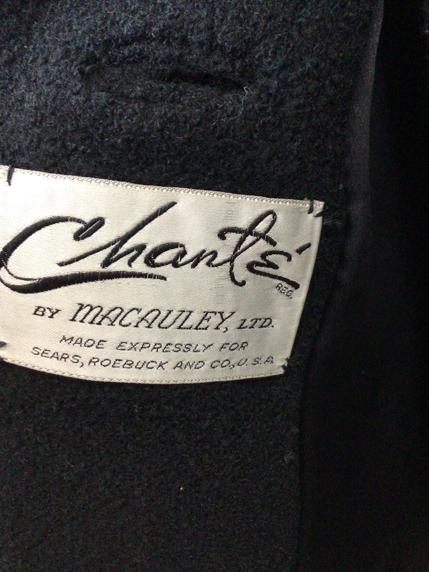 Medium Women’s Vintage Wool Black Jacket