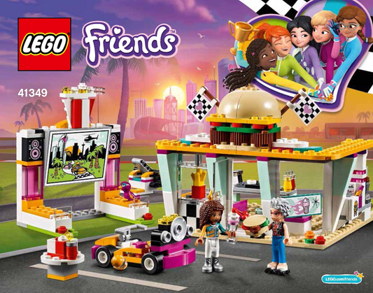 Retired Drifting Diner Friends Lego Set 41349