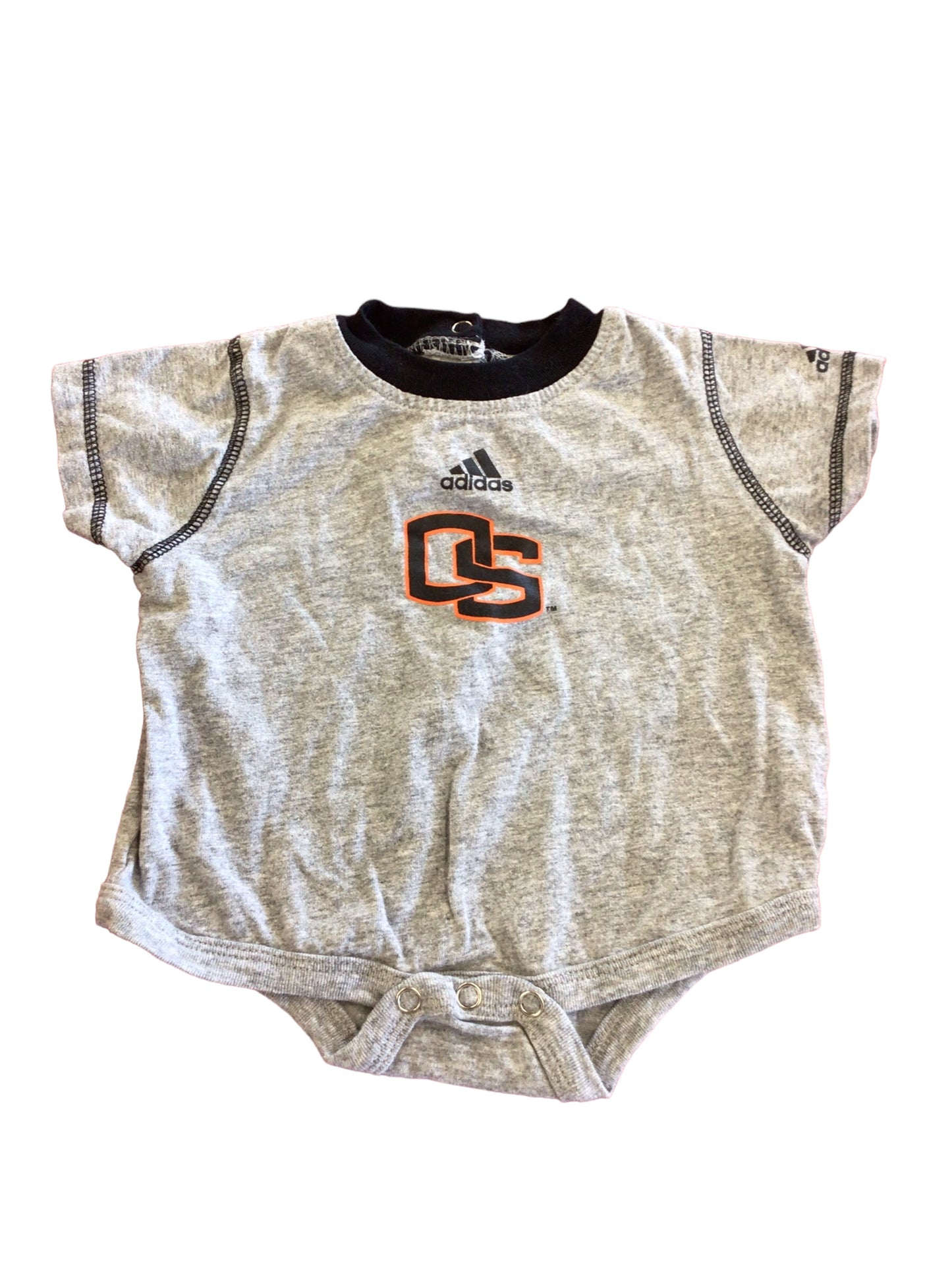 6/9M Gray OSU Onesie (wide fit)