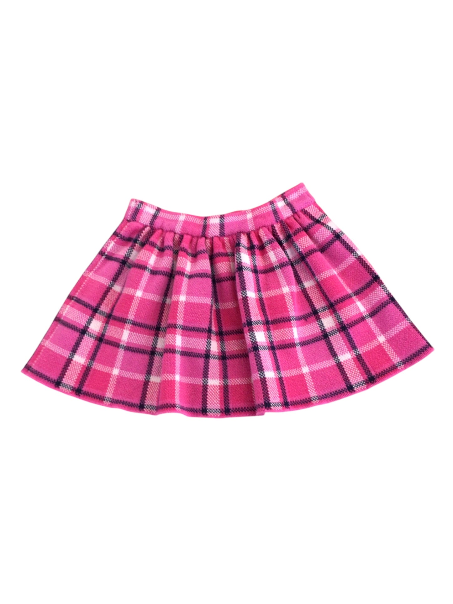 Girl's Pink Plaid Skirt Size 5/6