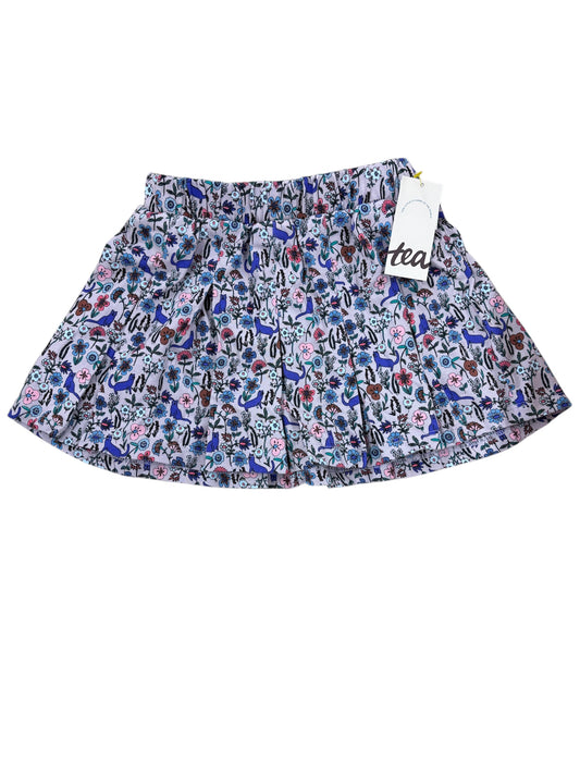 NEW Size 3 purple Cat w/ Flowers Tea Skirt