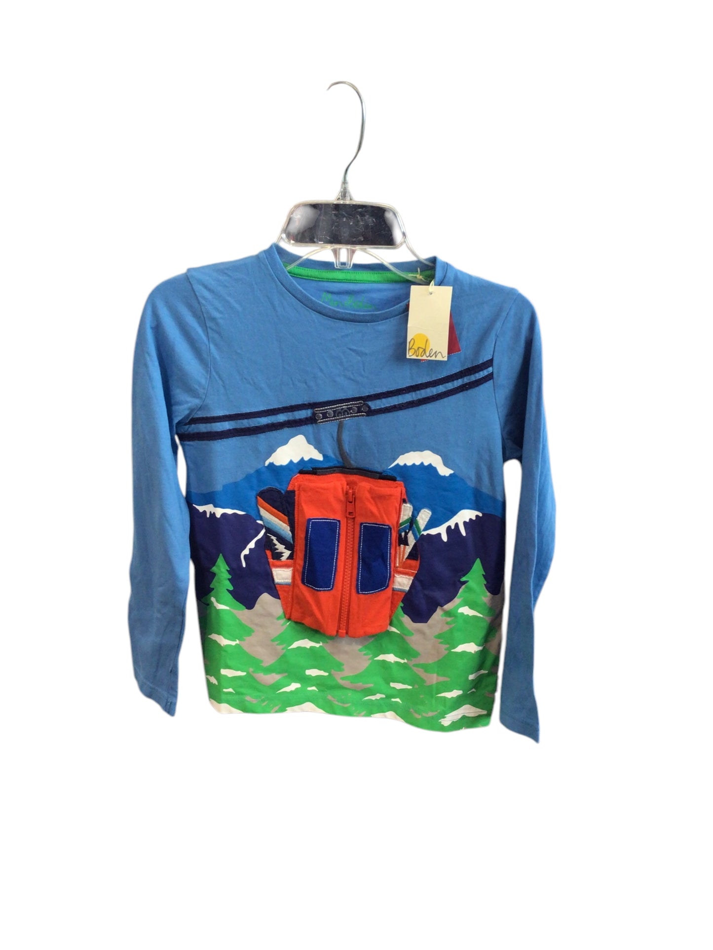 NEW 7/8 Blue Mini Boden Ski Shirt