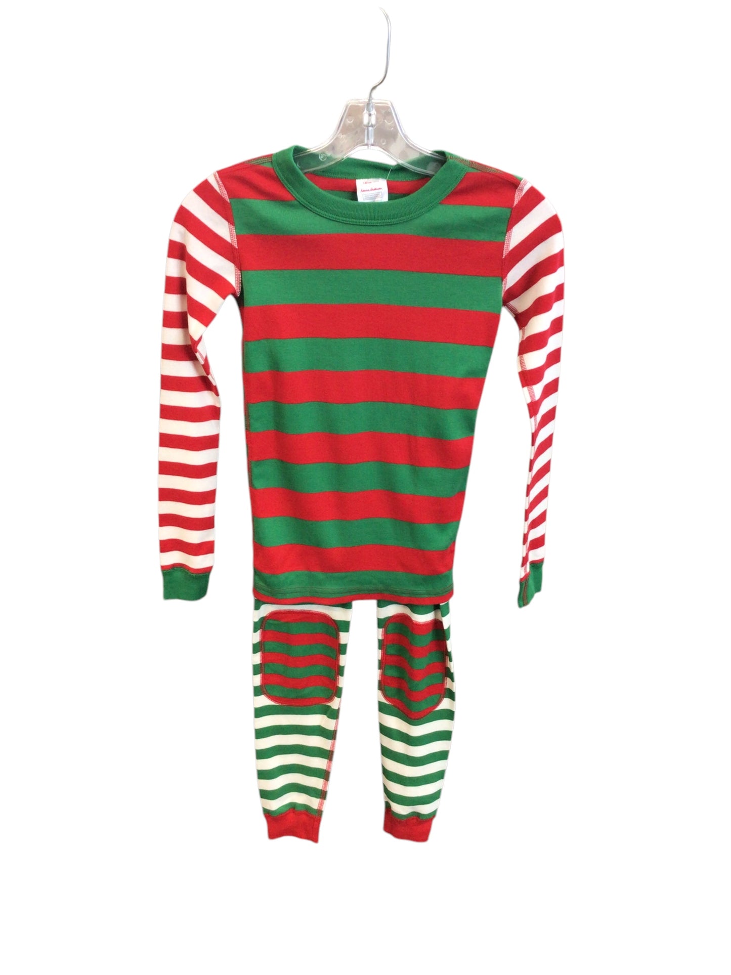 NEW Size 10  Red& Green Striped Hanna Andersson PJ's