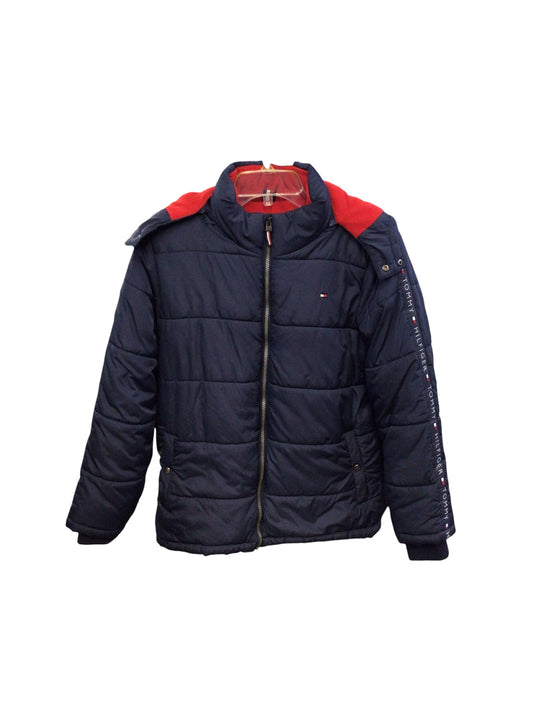 Boys Navy Winter Coat Size 14/16