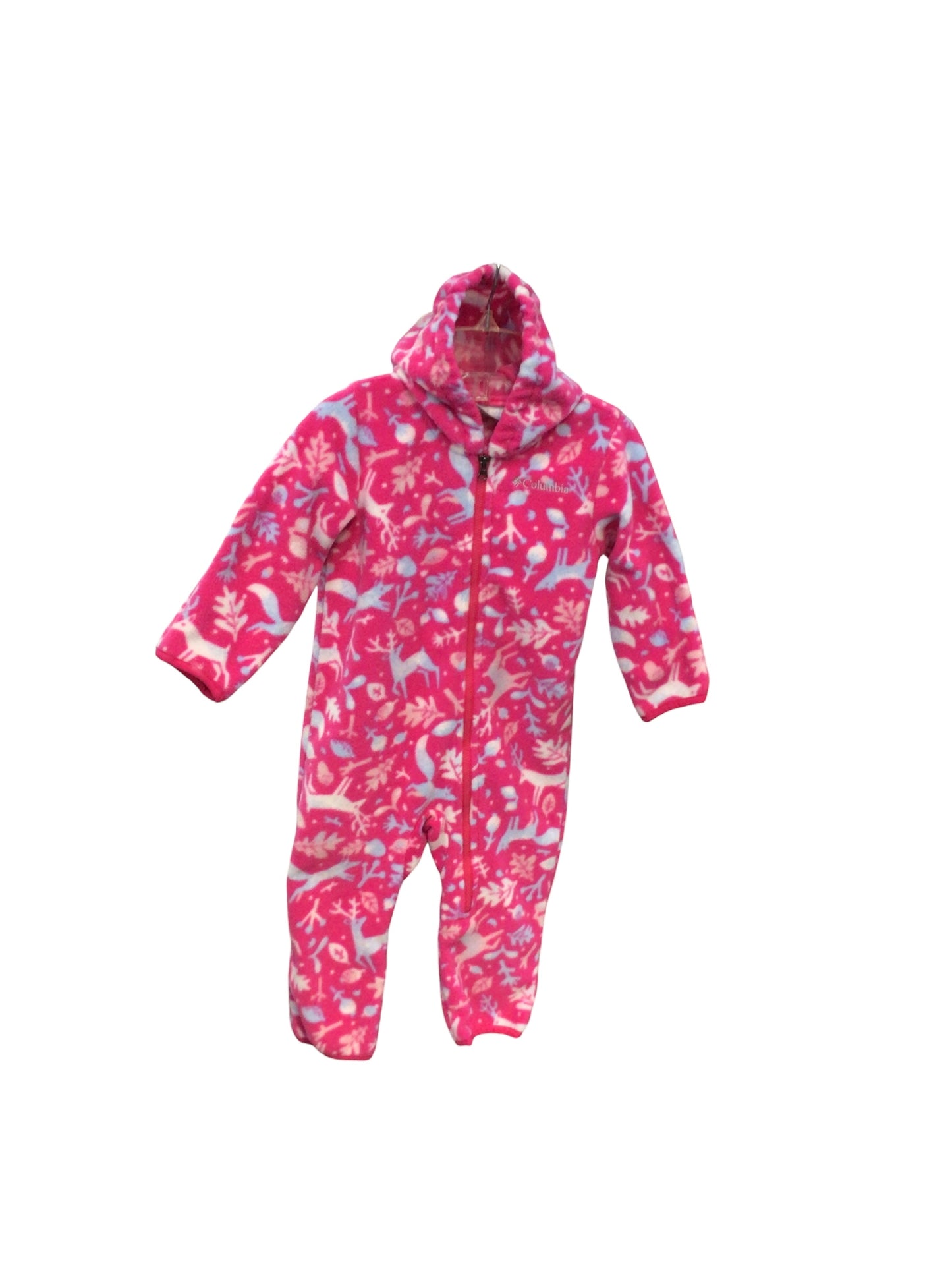 Girl’s Pink/Winter Fleece Bunting Size 12/18M