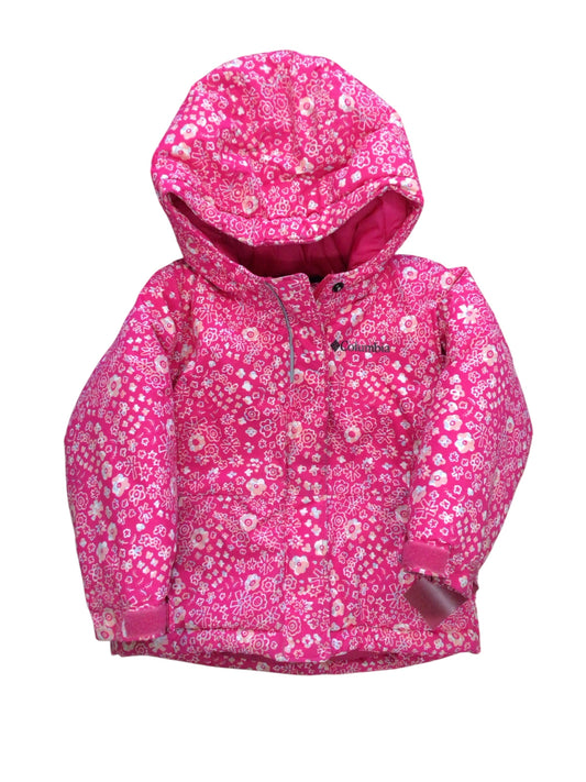 Girl's Size 3T Pink Floral Coat