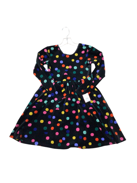 Girl’s Dot Velour Dress